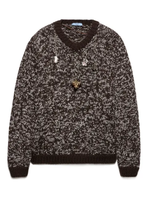 Prada charm-embellishment sweater