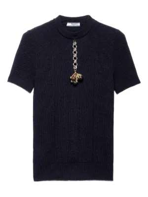 PRADA ショートスリーブ セーター Prada ショートスリーブ セーター | グレー | FARFETCH JP