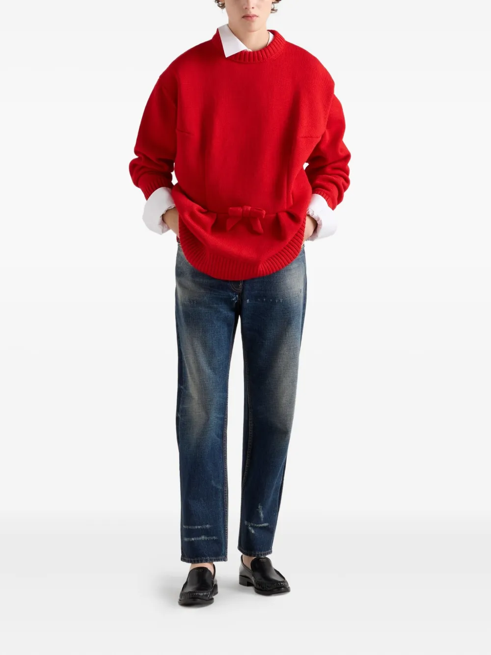 Prada bow-detail sweater | Knitted Sweaters | Image 2