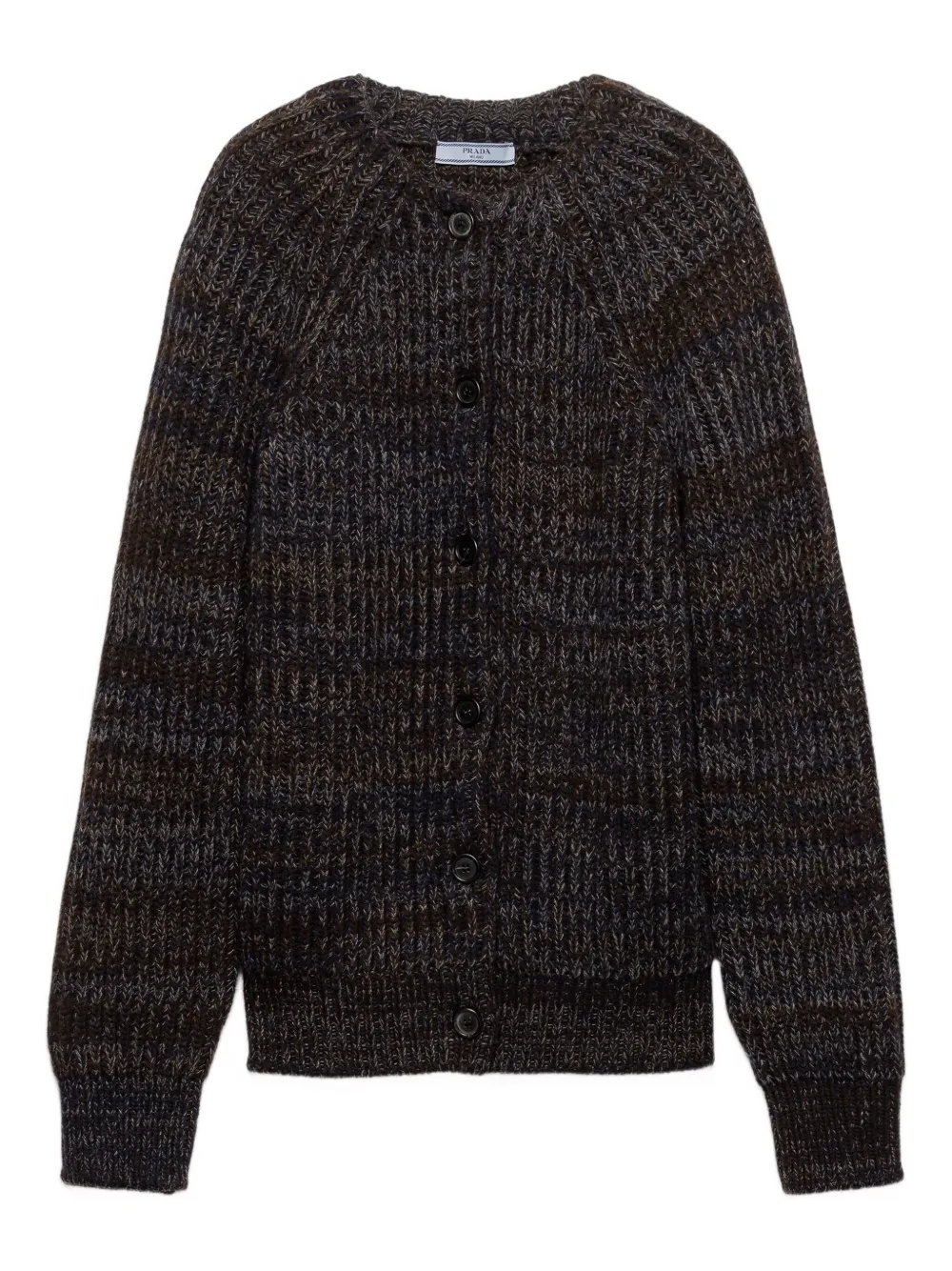 Prada crew-neck cardigan | Brown | Image 1