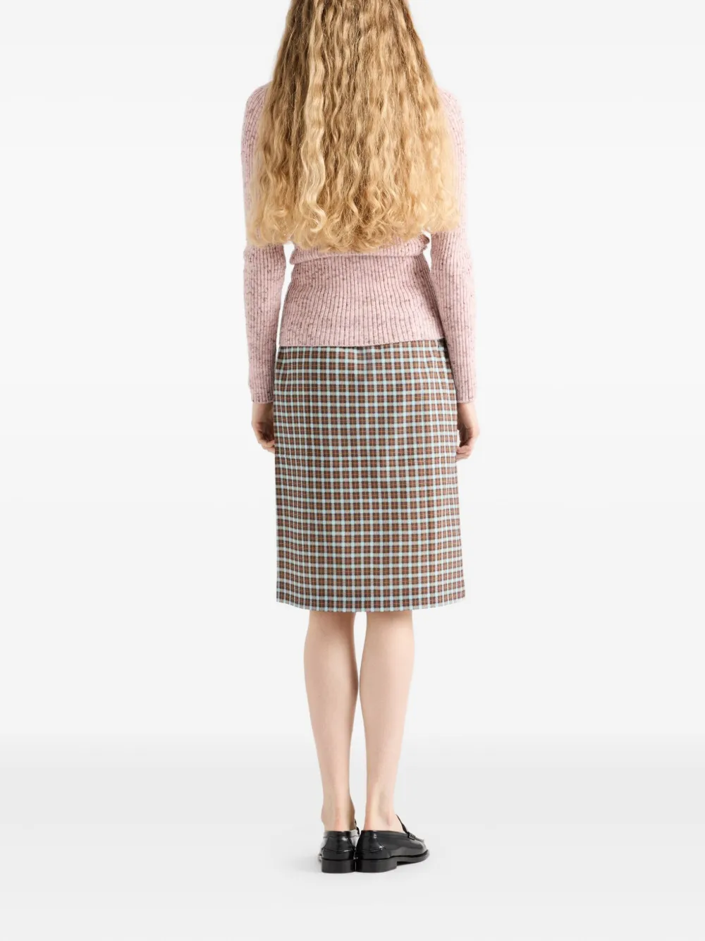 Prada Long-sleeved Cardigan In Pink