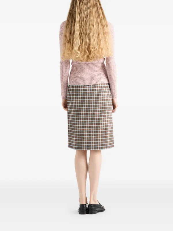Prada rib-knit Cardigan | Pink | FARFETCH
