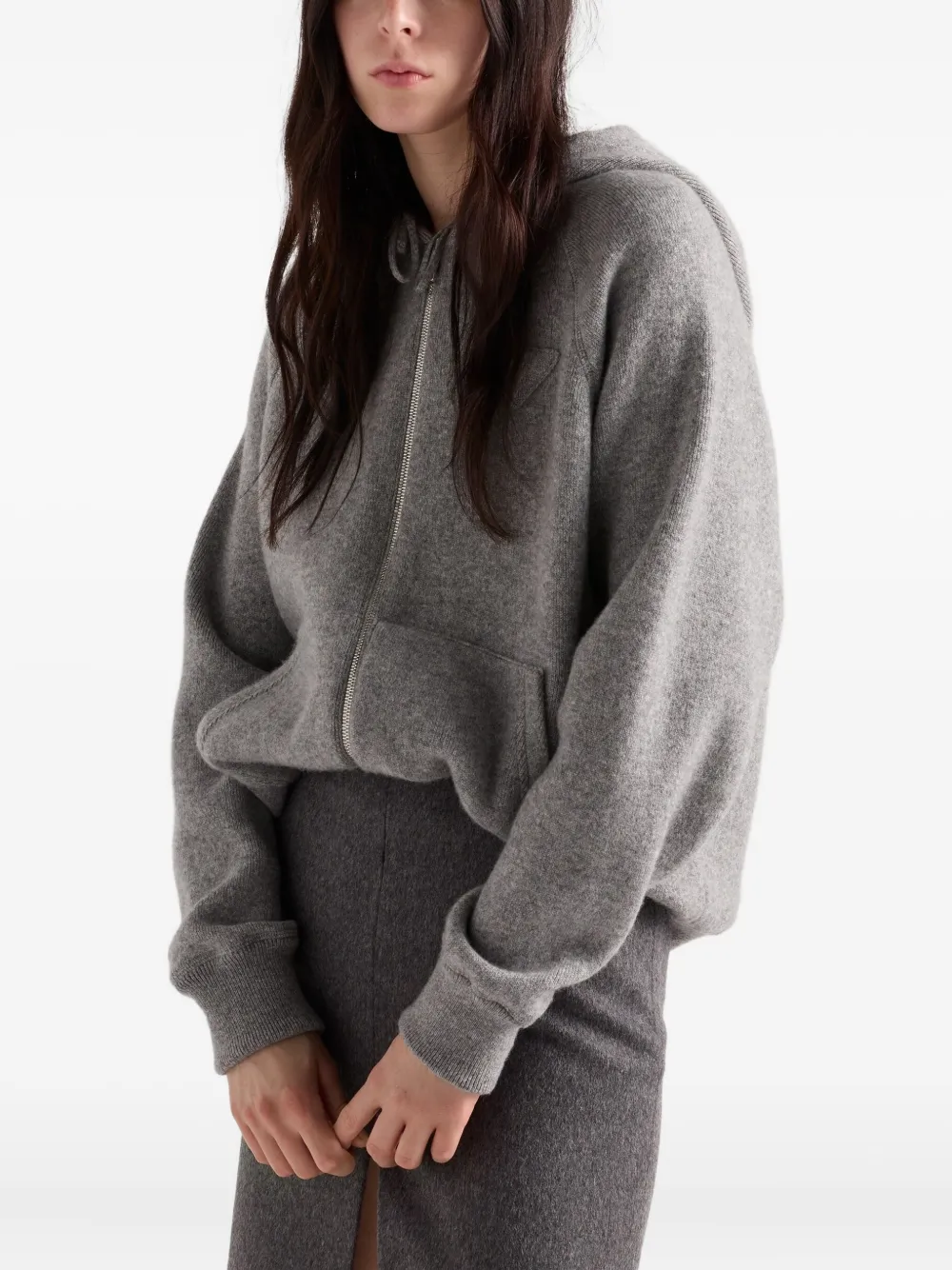 Prada Top met capuchon Grijs