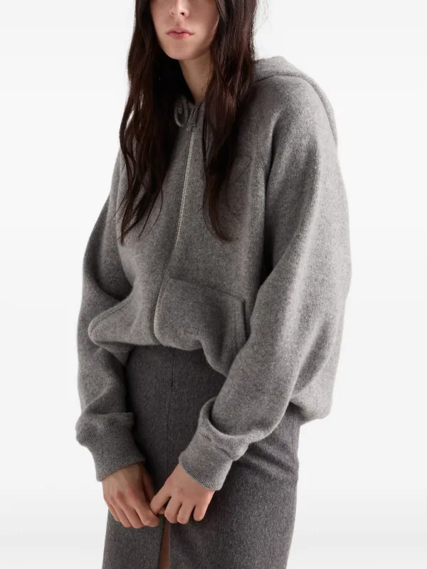 Prada Hooded Cardigan | Grey | FARFETCH