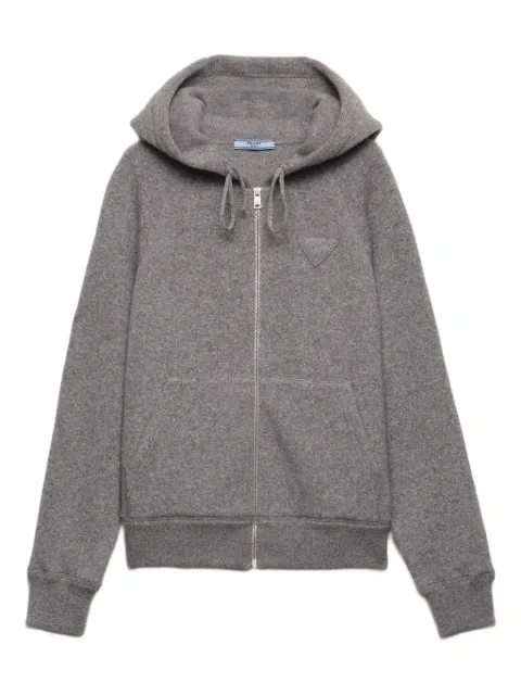 Prada hooded logo top