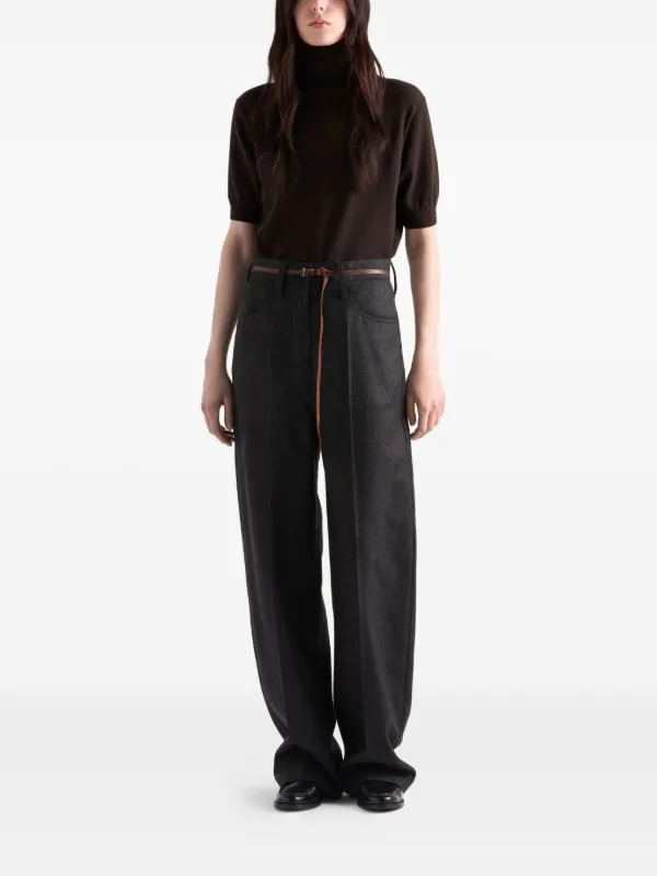 Prada タートルネック Tシャツ | ブラウン | FARFETCH JP