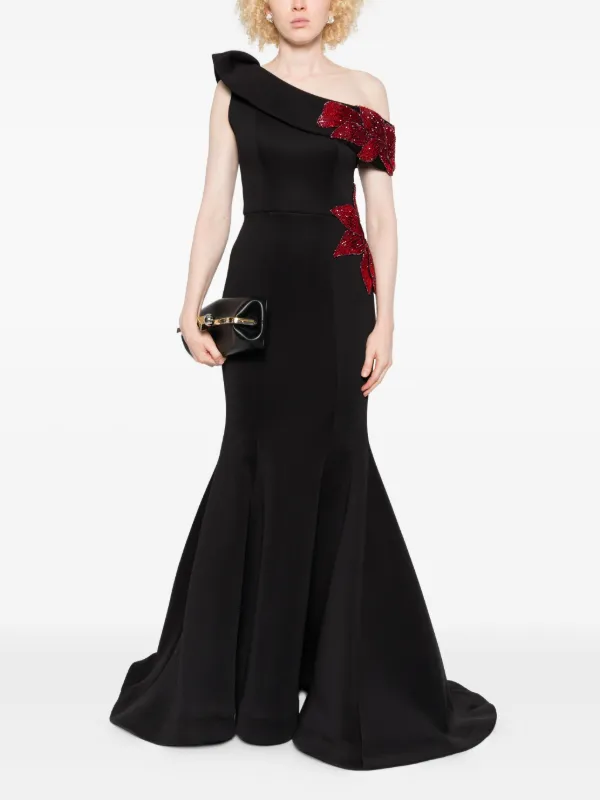 black sequin fishtail dress Exquisite U Neck Paillette Bodycon Sequin Dresses with Side Split Fish