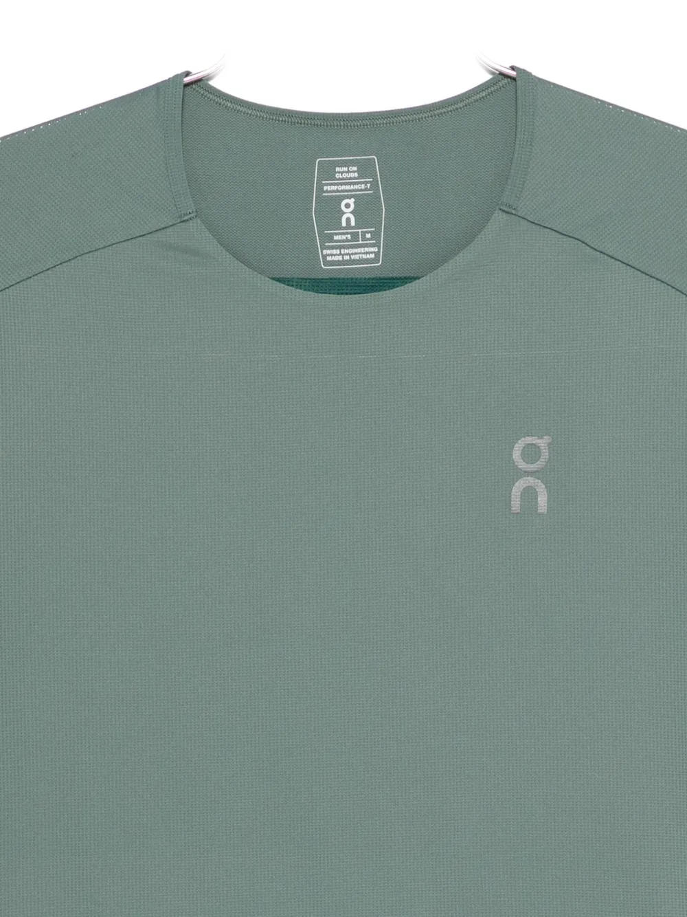 On Running Colour-block Performance T-shirt In Green