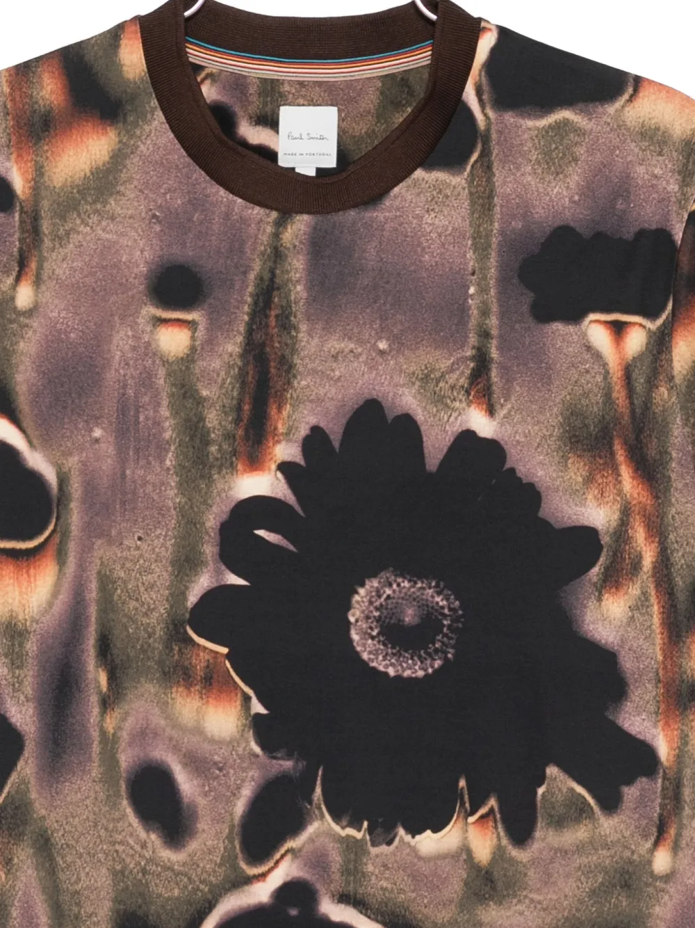 Paul Smith Floral-print T-shirt In Multi
