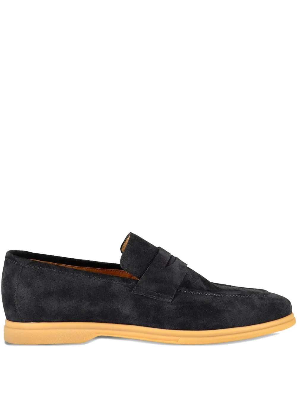 Eleventy penny suede loafers - Blu