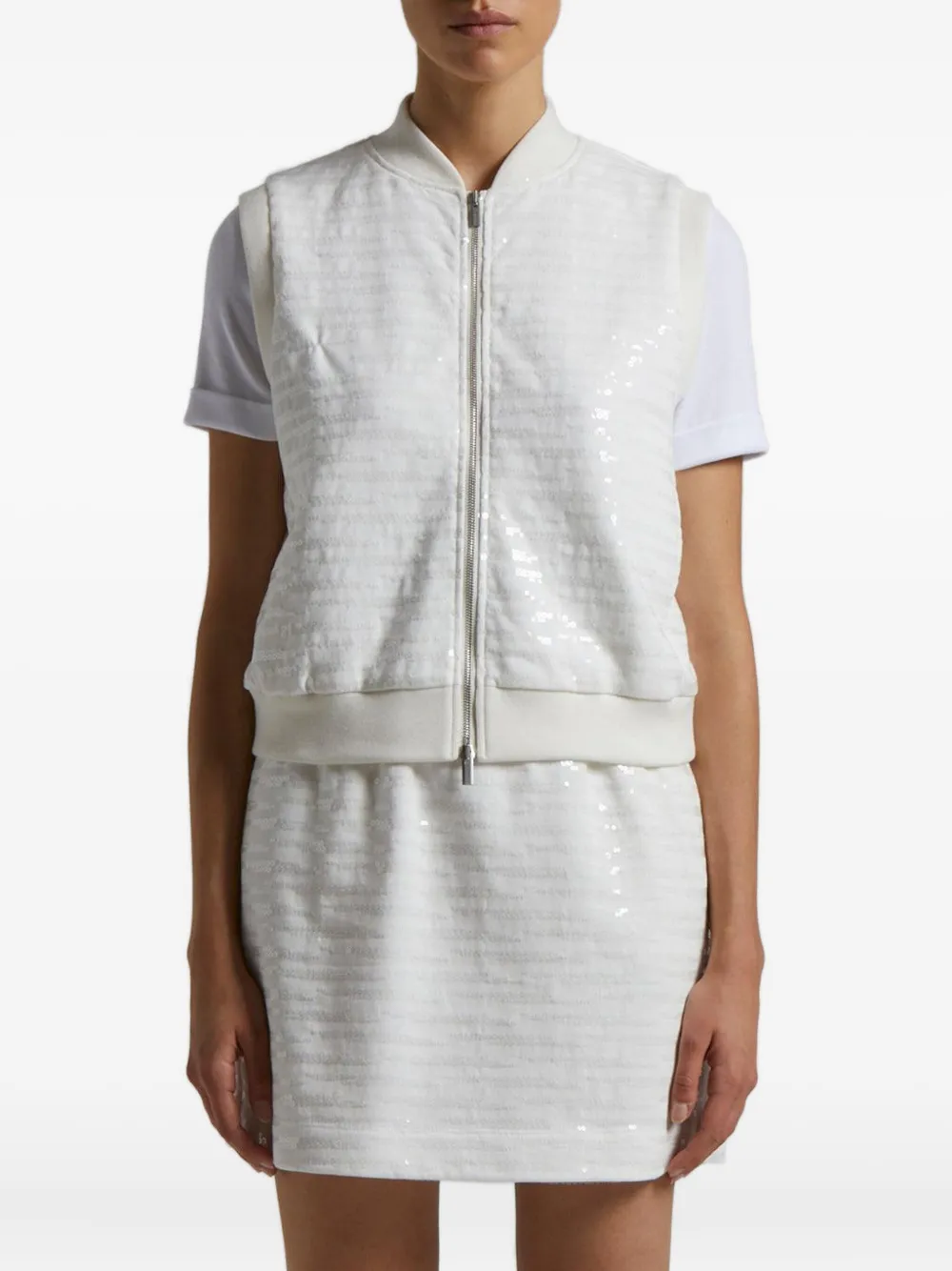 Peserico sequin-striped vest | Waistcoats & Gilets | Image 2