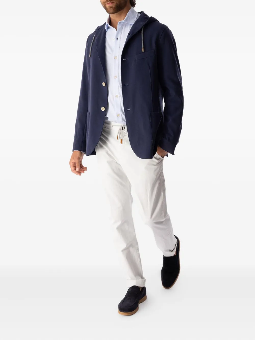 Eleventy drawstring trousers Wit