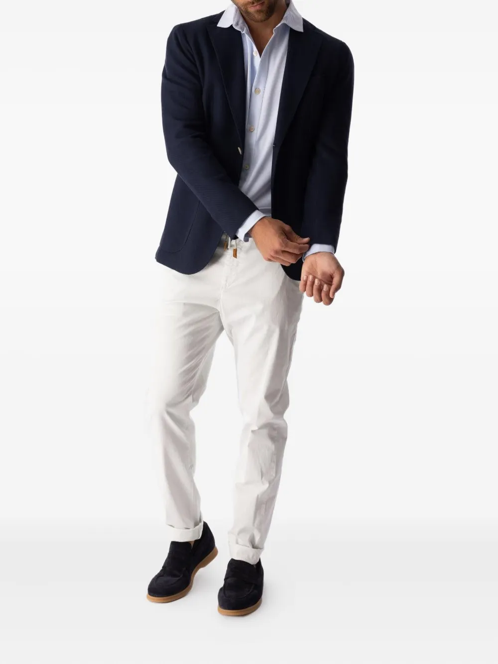 Eleventy drawstring trousers Wit