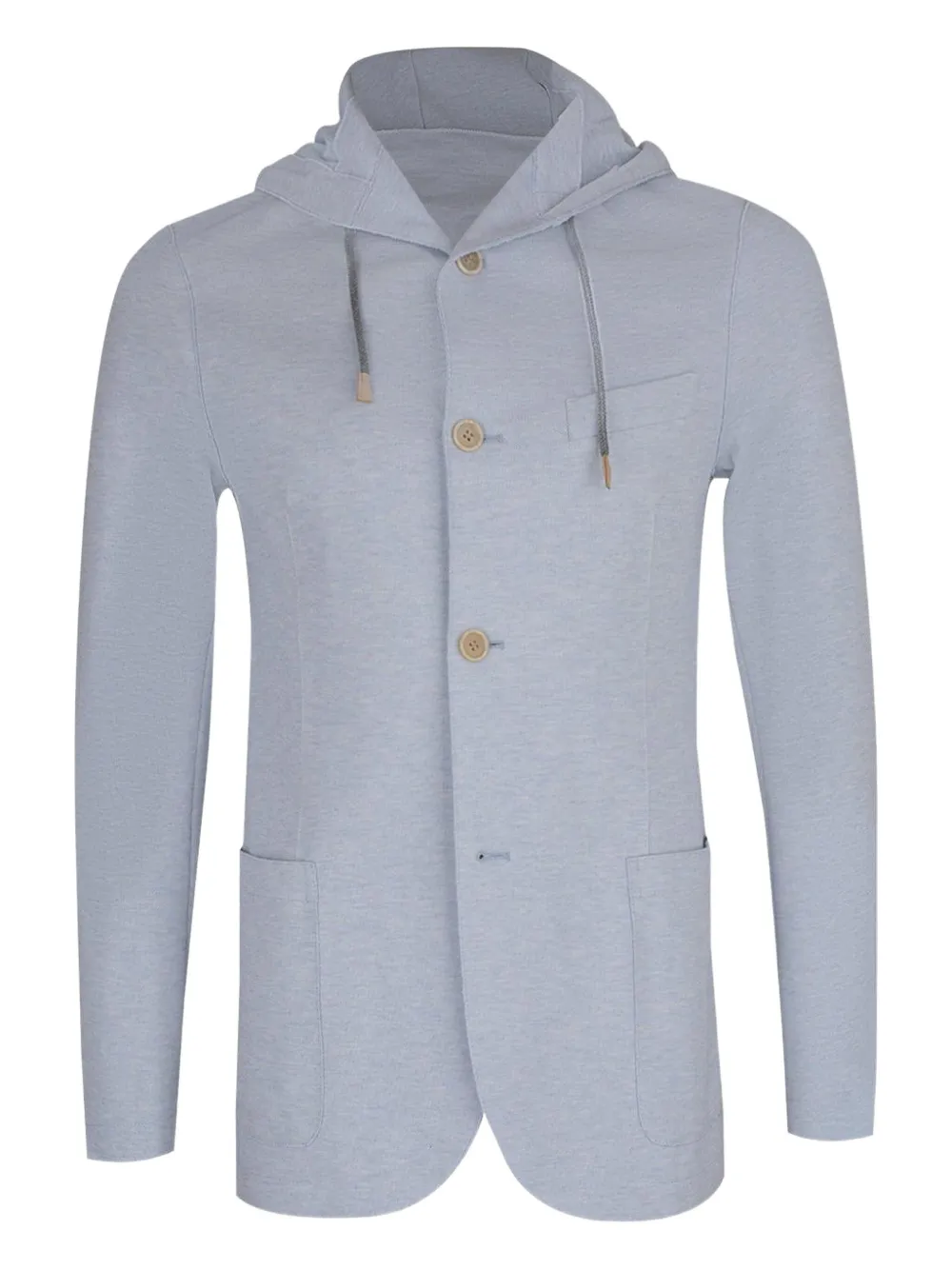 Eleventy hooded buttoned jacket | Blue | Image 1