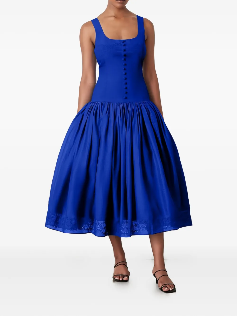 Joslin Bella pleated midi dress - Blauw