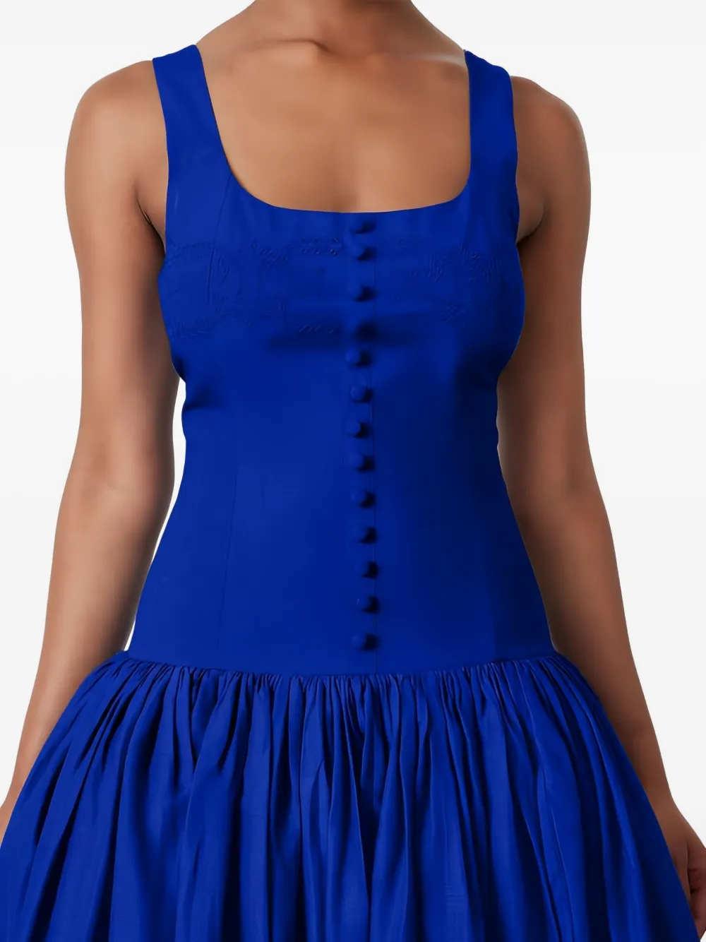 Joslin Bella Pleated Midi Dress In Blue