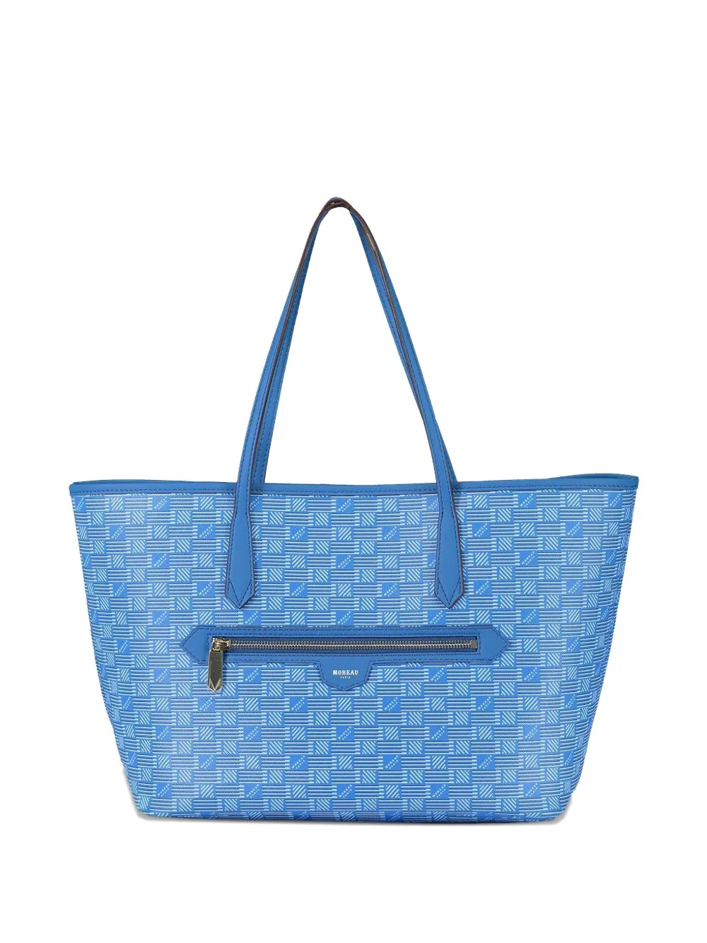 Moreau Medium Monaco Monogram Tote Bag In Blue
