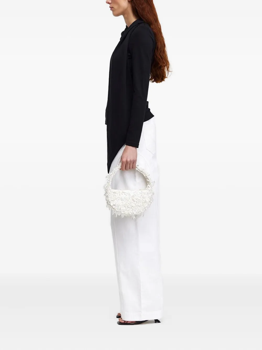 Acler Birch crystal-embellished tote bag - Wit