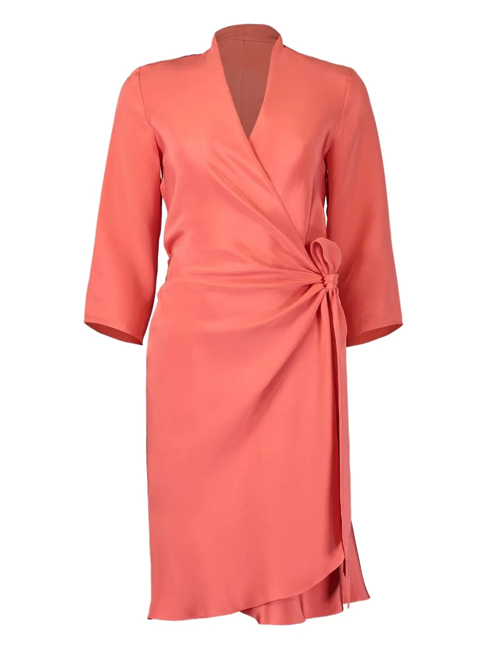 Peter Cohen tied-front wrap dress | Orange | Image 1