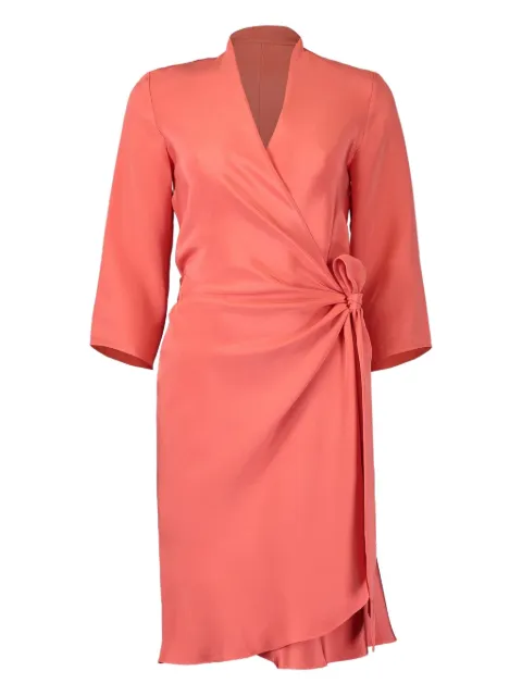 Peter Cohen tied-front wrap dress