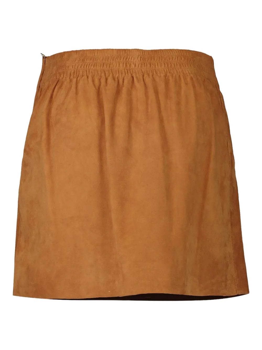 Ermanno Scervino pleated suede mini skirt Bruin