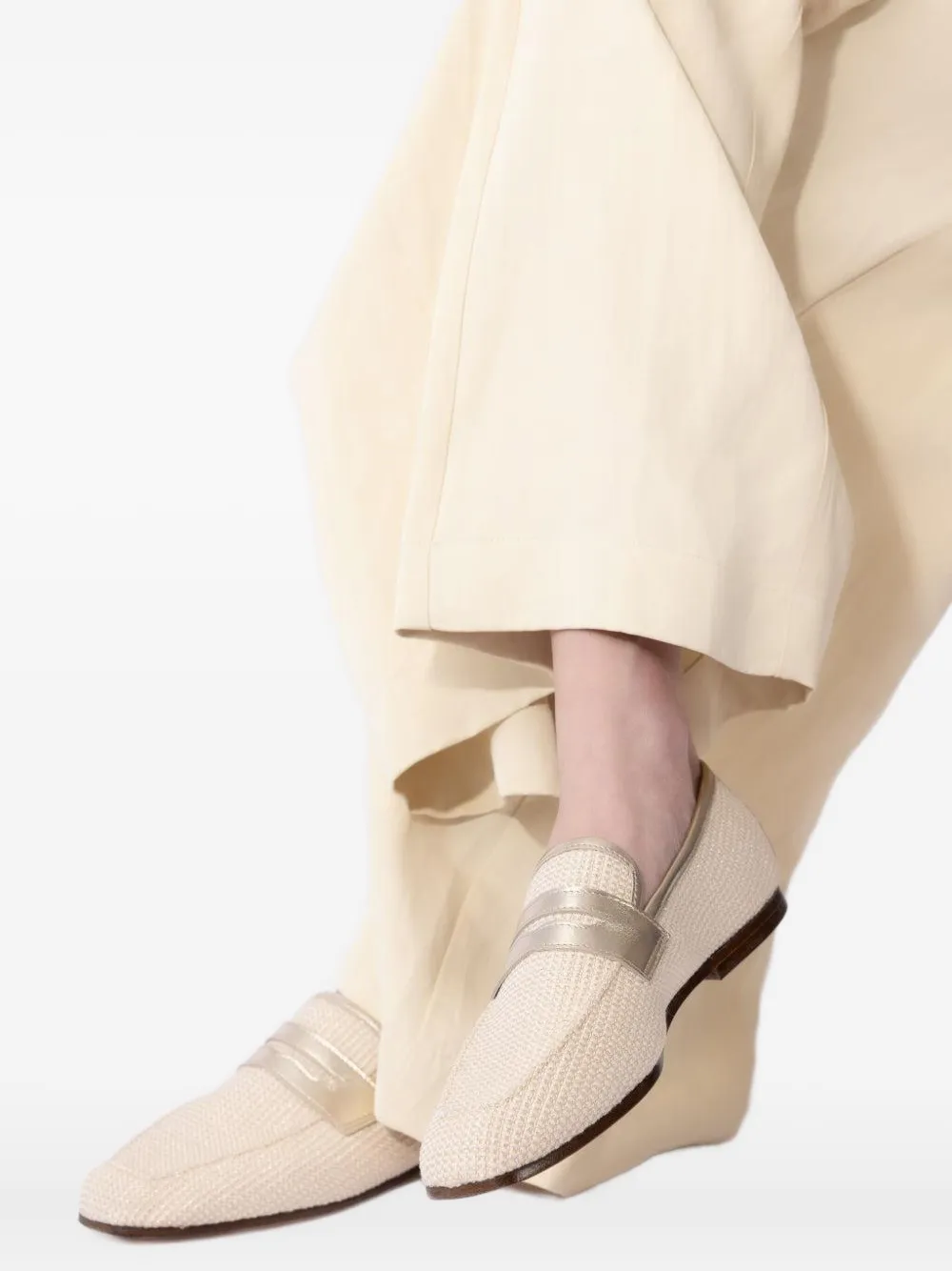 Sophique Essenziale Woven Loafers In Neutral