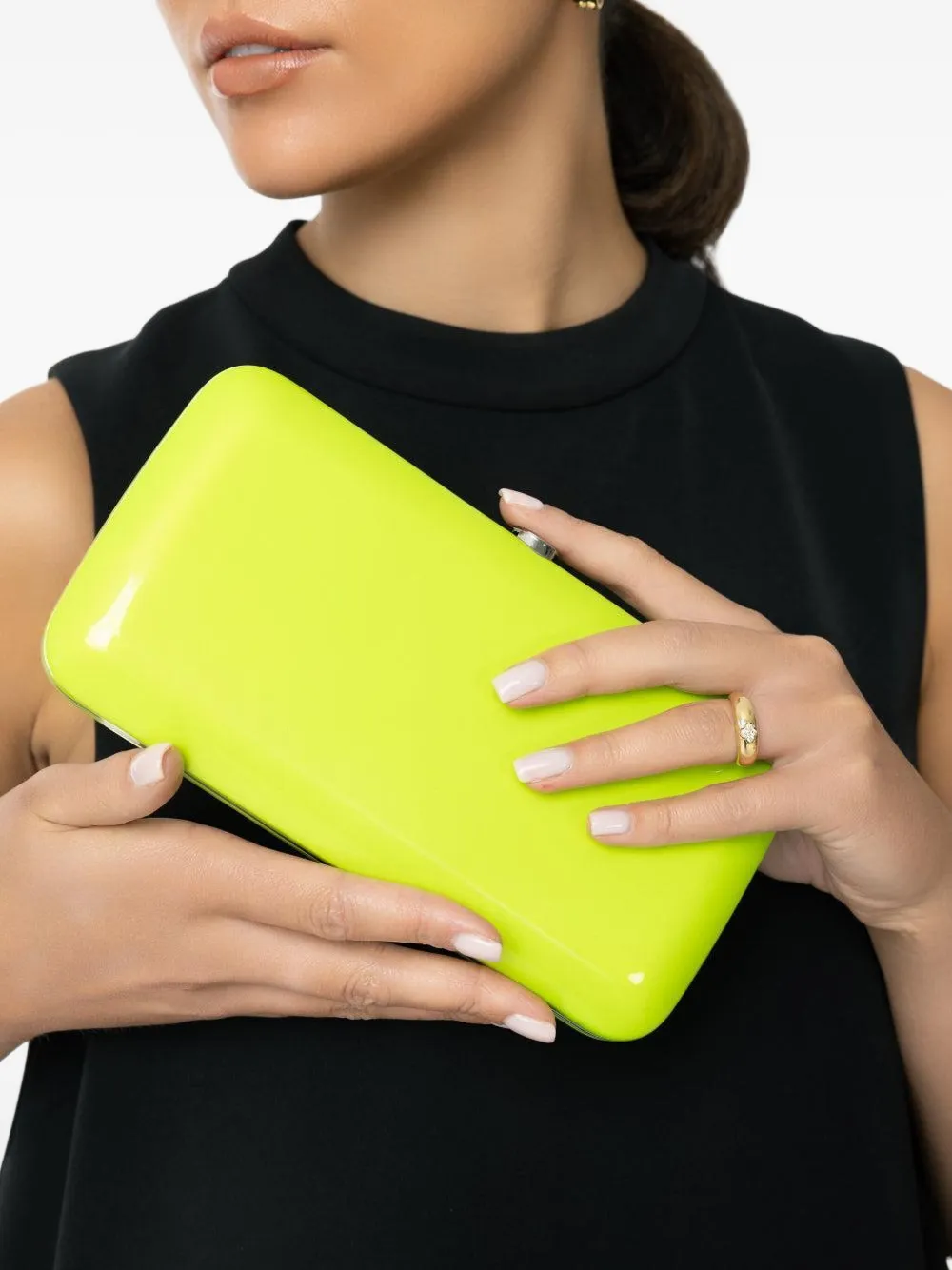 Jeffrey Levinson FINLEY CLUTCH - ELECTRIC SUBLIME - Groen