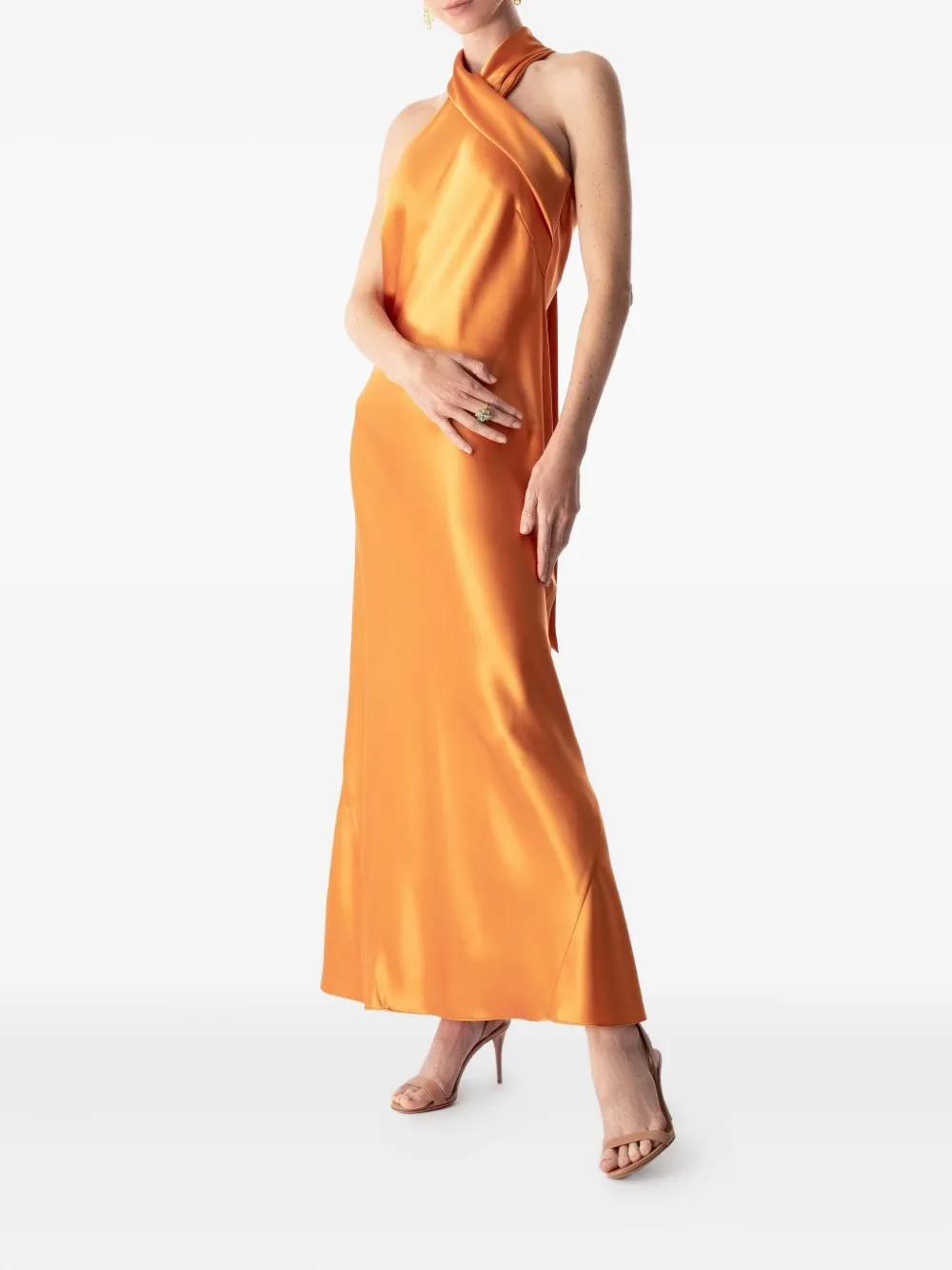 Galvan London Pandora dress - Oranje