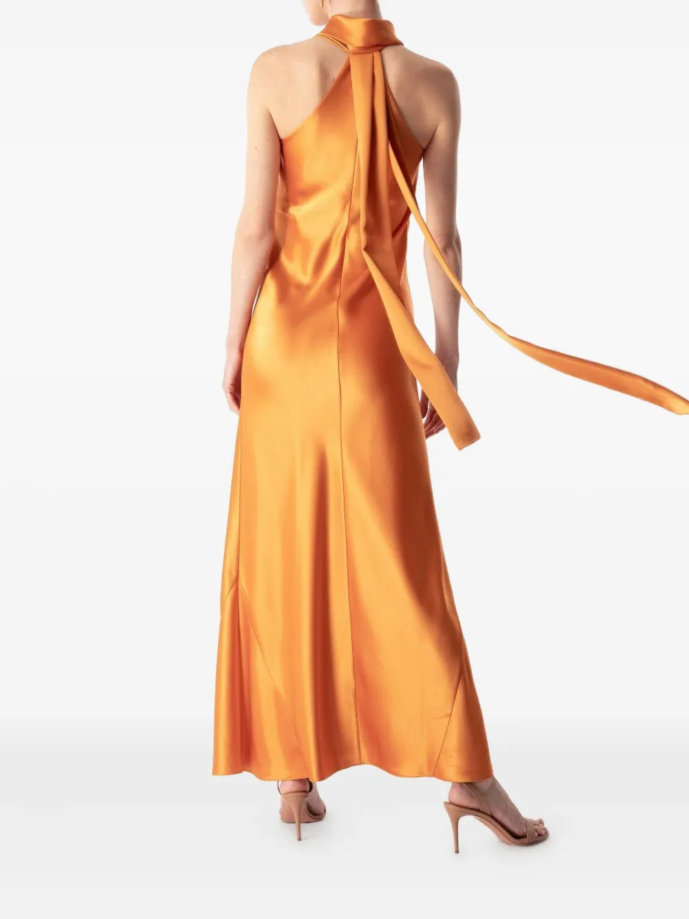 Galvan London Pandora dress Oranje