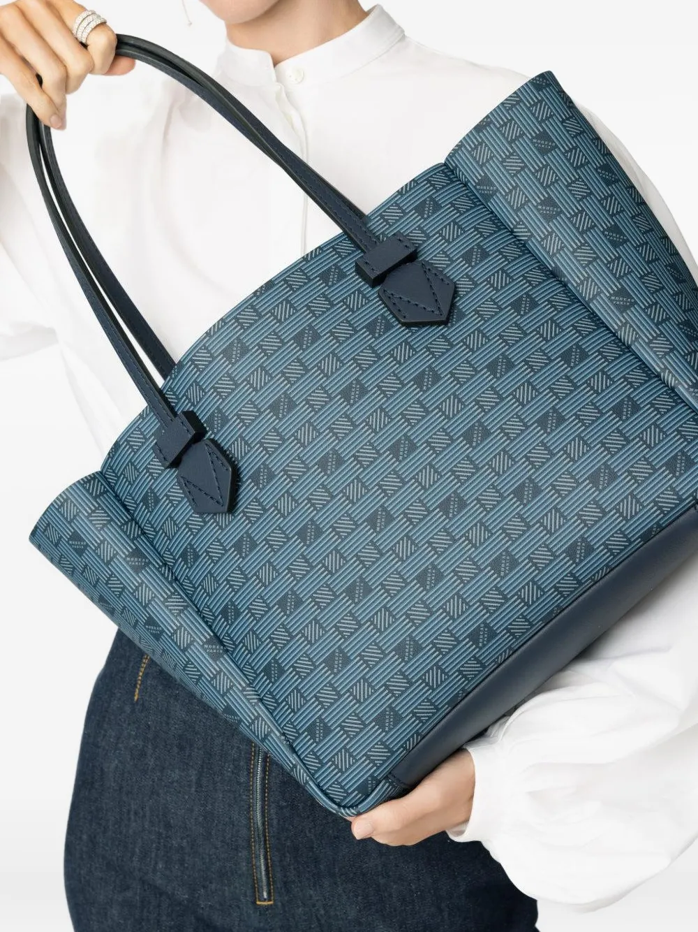 Moreau Vincennes reversible tote bag - Blauw