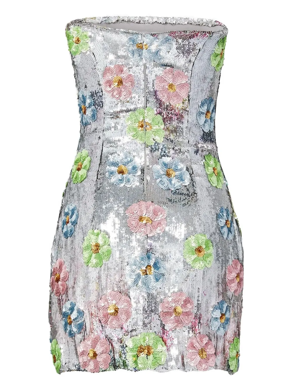 Brandon Maxwell The Esme Sequined Mini Dress In Multi