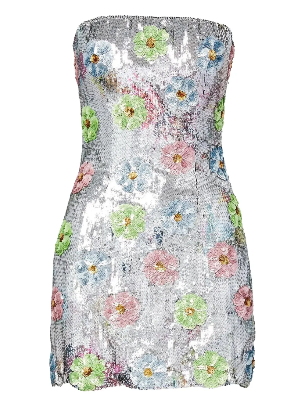 Brandon Maxwell The Esme Sequined Mini Dress In Multi