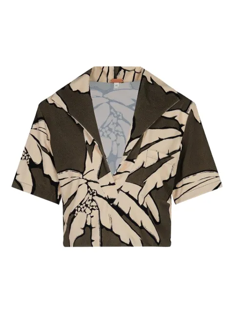 Johanna Ortiz palm-tree-print shirt