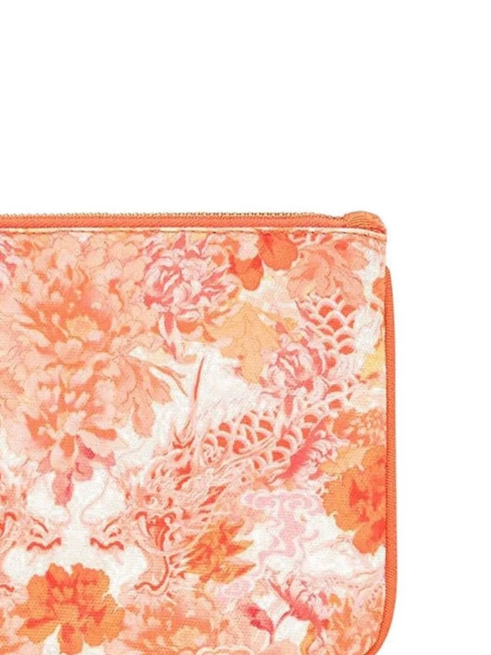 Camilla Portemonnee met bloemenprint - Oranje