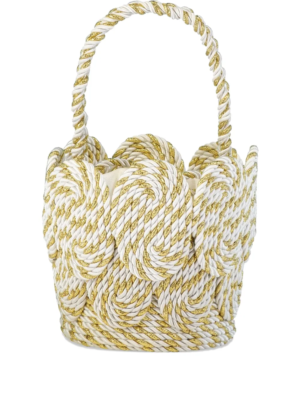 Mehry Mu Chacha rope-detail bucket bag | White | Image 1