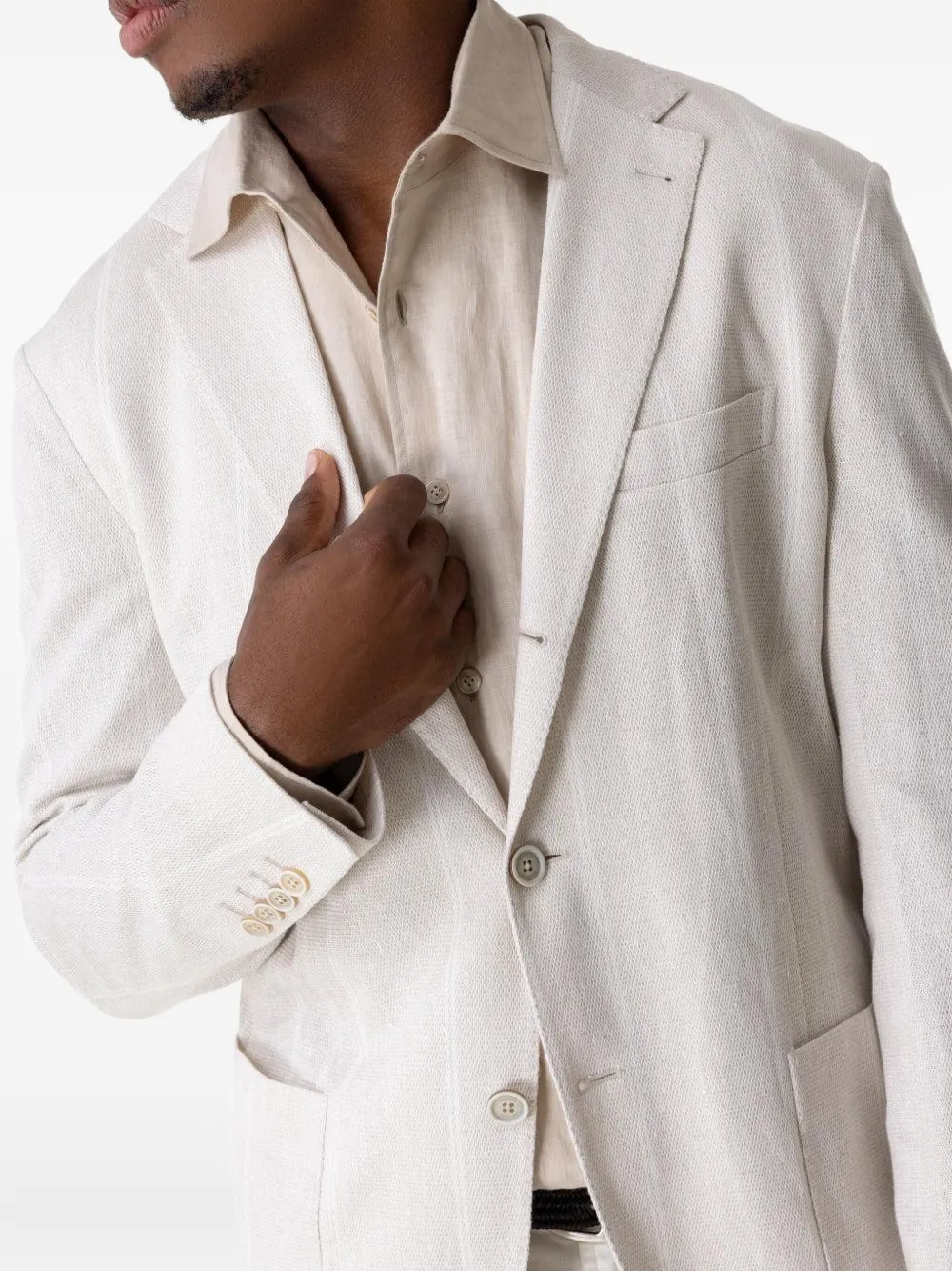 Eleventy single-breasted blazer Beige