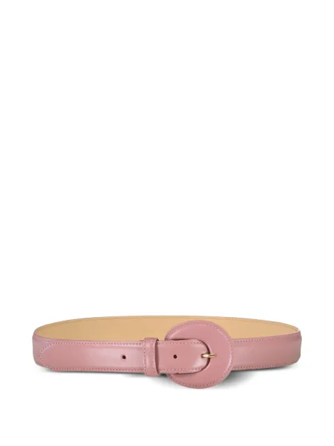 Eleventy circular-buckle leather belt