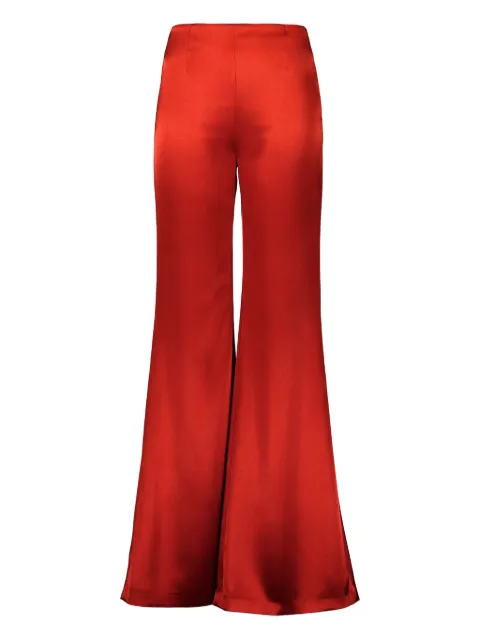 Galvan London satin flared trousers