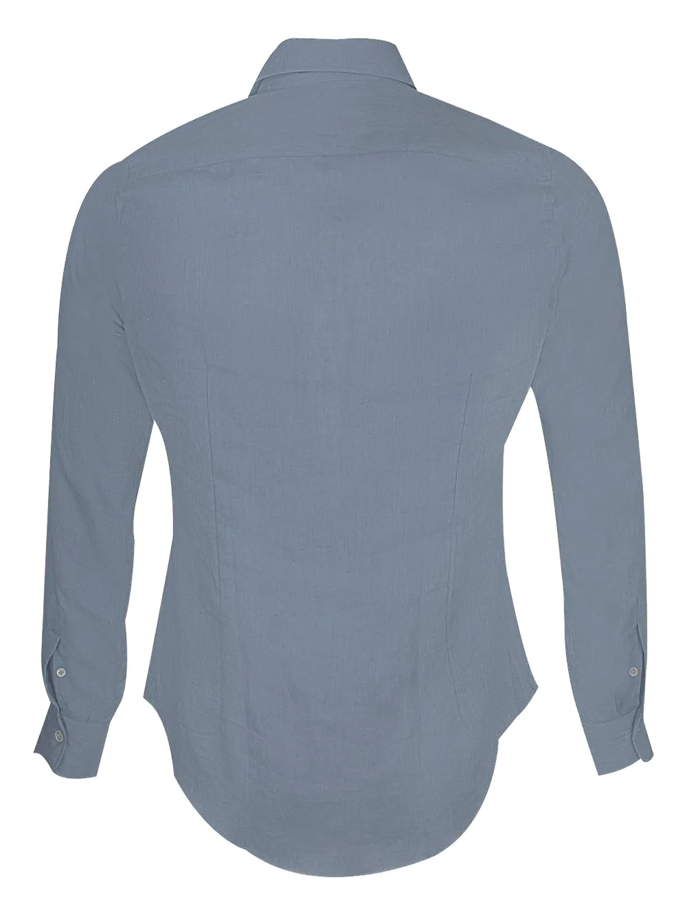 Eleventy long-sleeve button-down shirt Blauw
