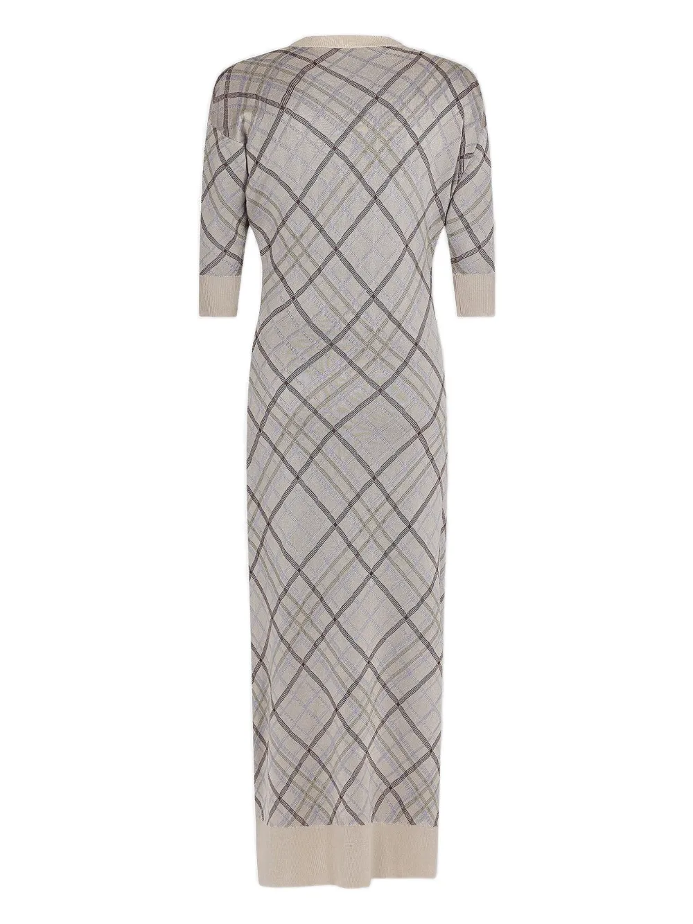 Rabanne Checked Cardigan Dress In Multi