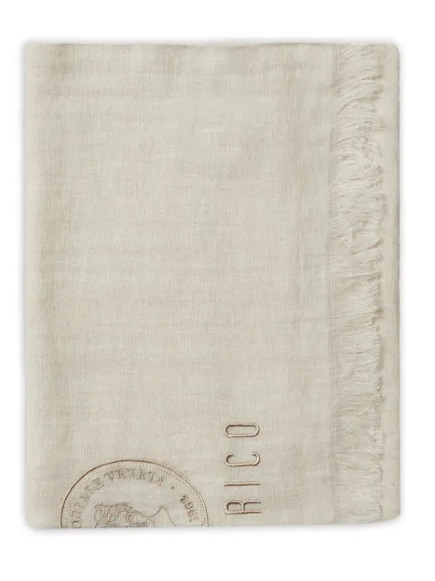 Peserico logo-embroidered scarf