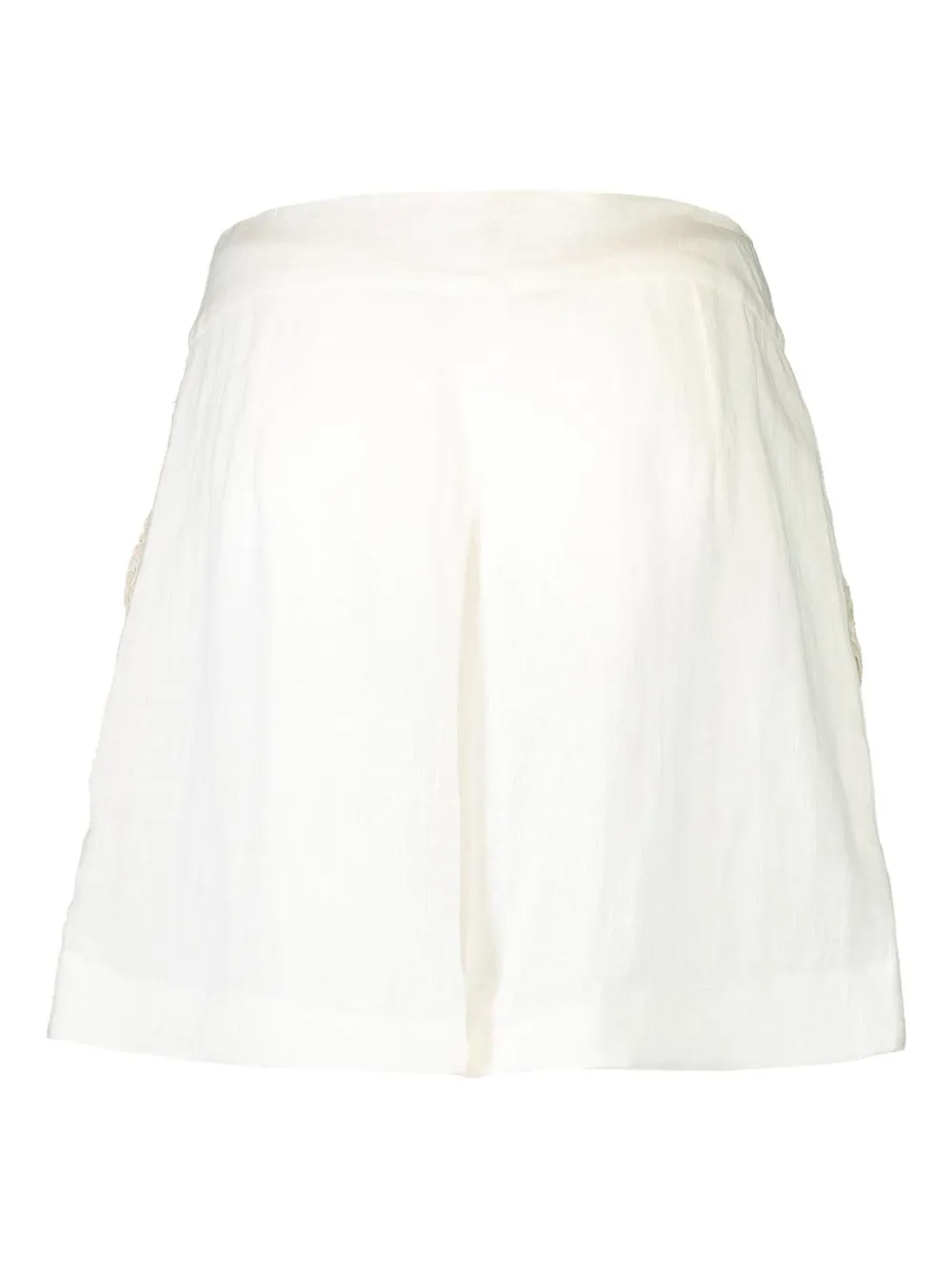 Jbq Lace-panelled Shorts In White