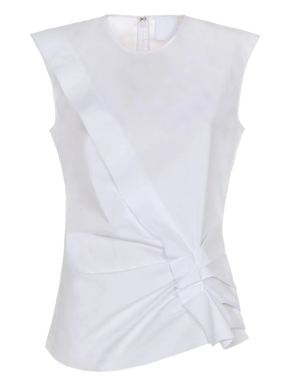 Mantu gathered ruffled top | White | Image 1