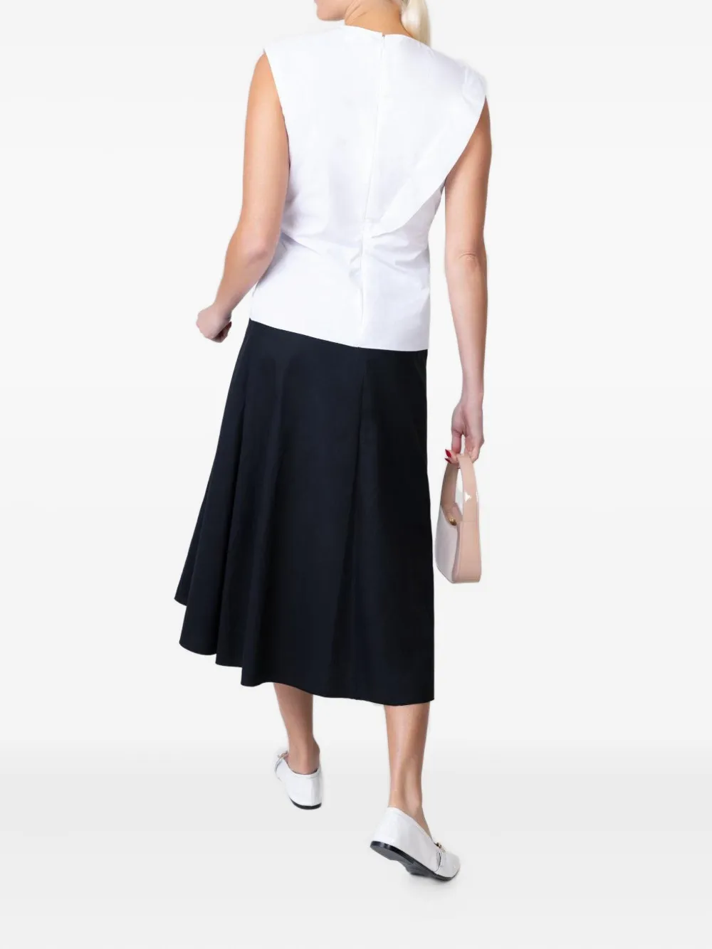  Mantu Gathered Ruffled Top - White 