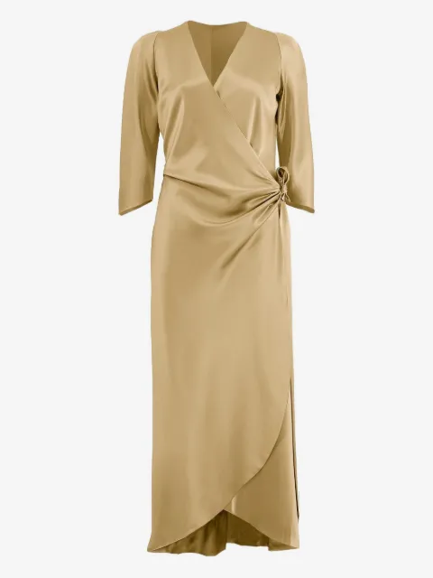 Peter Cohen tie-front wrap dress