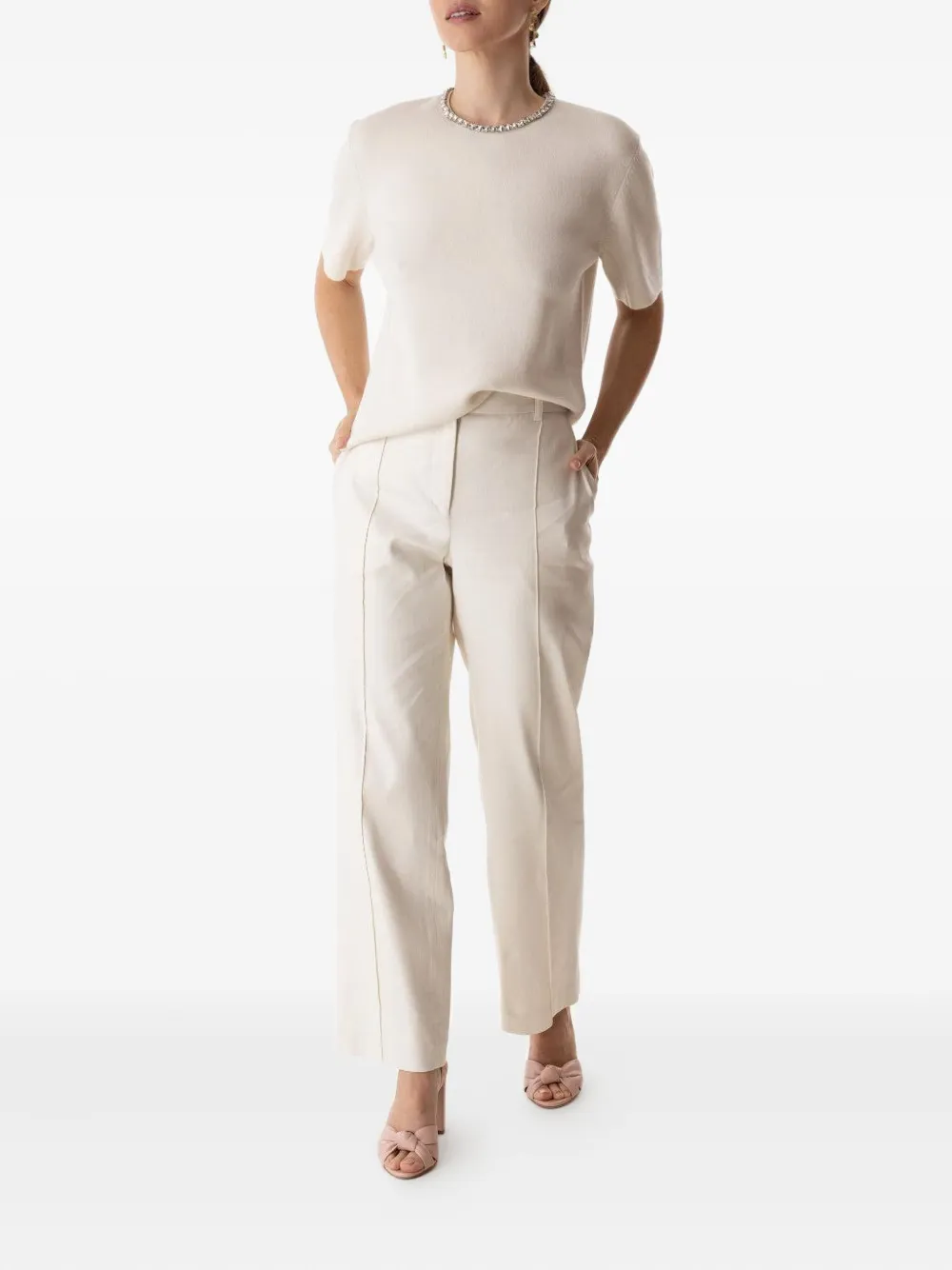 Brandon Maxwell Soren trousers - Wit