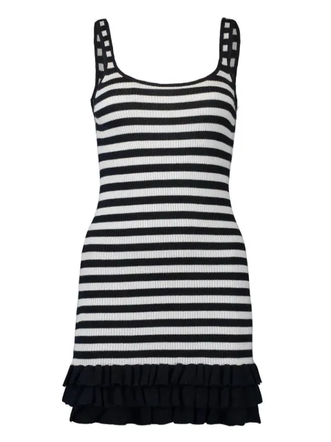 Brandon Maxwell The Sutter striped mini dress