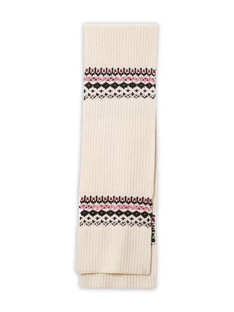 rag & bone Leigh fair-isle ribbed scarf
