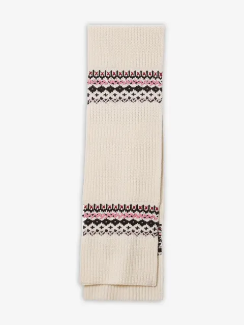 rag & bone Leigh fair-isle ribbed scarf