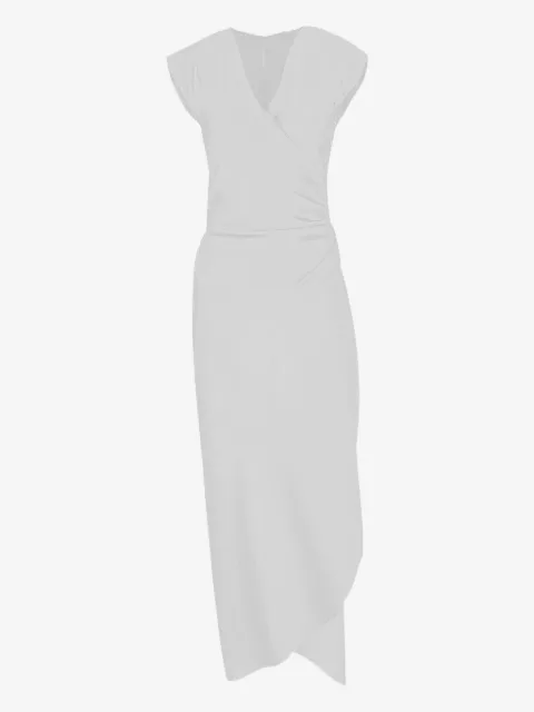 Peter Cohen wrap-neck cap-sleeve dress
